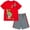 Red, variant on Disney Incredibles Jack Mr Incredible Elastigirl Toddler Boys T-Shirt and Mesh Shorts Outfit Set Incredibles Red 2T