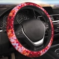 thumbnail image 4 of Cauagu Autumn Maple Leaves Print Car Steering Wheel Cover - Universal Car Accessory for Diverse Cars for Steering Wheel with a Diameter of 14.5"-15", 4 of 7