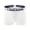 White, variant on Men's Side Slit Solid Cotton Boxer Knickers Comfortable Underwear Grey S