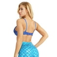 thumbnail image 4 of LiiYii Women's Sparkly Sequins Bra Top Rave Dance Belly Dancing Crop Tops Push Up Corset Bra Party Blue 38/85, 4 of 6
