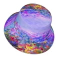 thumbnail image 3 of Bingfone Colorful Purple Cosmos Flower Bucket Hat For Men Women,Packable Reversible Printed Sun Hats,Fisherman Outdoor Travel Hiking Beach Caps, 3 of 9