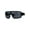 Black Red, variant on Mens Sporty Robotic Shield Kush Gangster Plastic Sunglasses Black Red