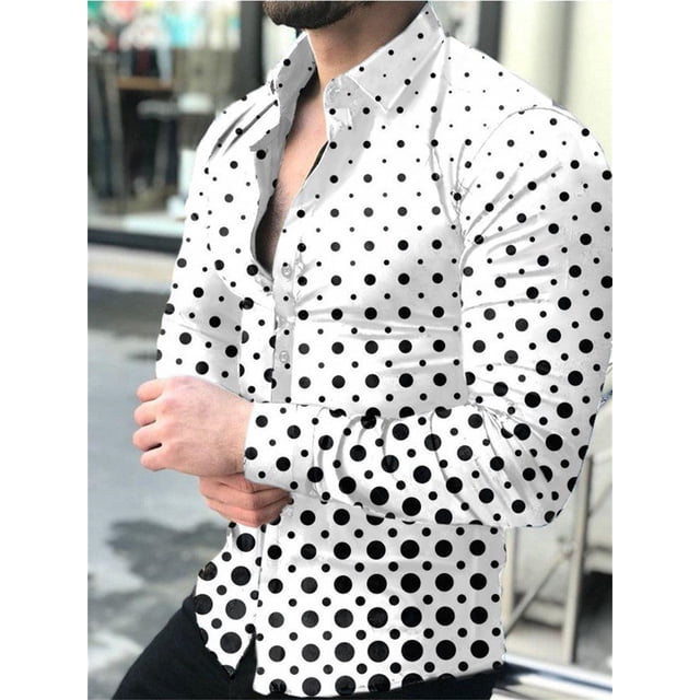 Ropa de fiesta de moda para hombre, cárdigan de lujo, camisas sociales con solapa y botones, camisetas casuales con estampado playero de manga larga, tallas grandes