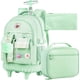 thumbnail image 1 of Mochila con ruedas gxtvo, 3 unidades, para mujeres y niñas, con lonchera, color verde, 1 of 7