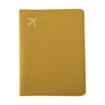 thumbnail image 1 of Ofertas Únicas 1 Pc Funda para Pasaporte Patrón de Avión Estampado en Oro Funda para Pasaporte Amarilla, 1 of 5