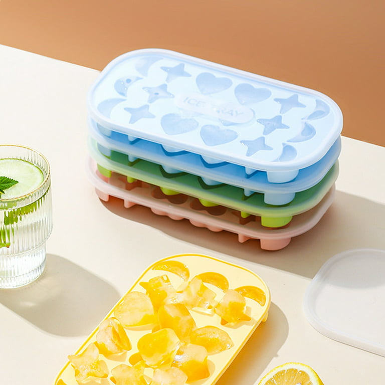 Ice Cube Tray Large Size Silicone Ice Cube Mold With Removable Lid