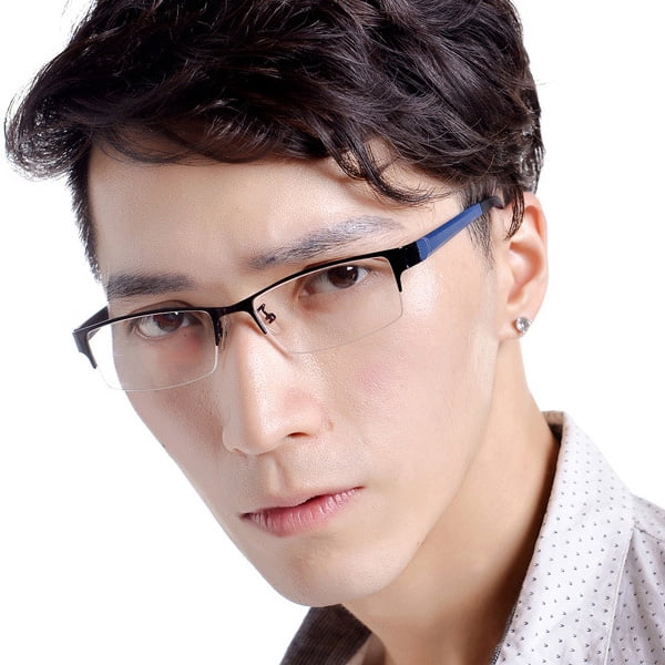 VON Dolce Half Rim Optical Metal Rx Men Women Frame Clear Lens Eye Glasses NEW 