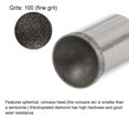thumbnail image 3 of Unique Bargains 18mm 600 Grits Diamond Mounted Point Spherical Concave Head Bead Grinding Bit, 3 of 5