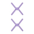 thumbnail image 1 of Inteprter Alfombrilla resistente al calor Aislamiento cruzado de comedor Mantel individual Posavasos Plegable Púrpura Violeta 2piezas Inteprter CBP193196, 1 of 6