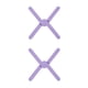 thumbnail image 4 of Ounissouiy Alfombrilla resistente al calor Aislamiento cruzado de comedor Mantel individual Posavasos Plegable Púrpura Violeta 2piezas Ounissouiy CBP193196, 4 of 6