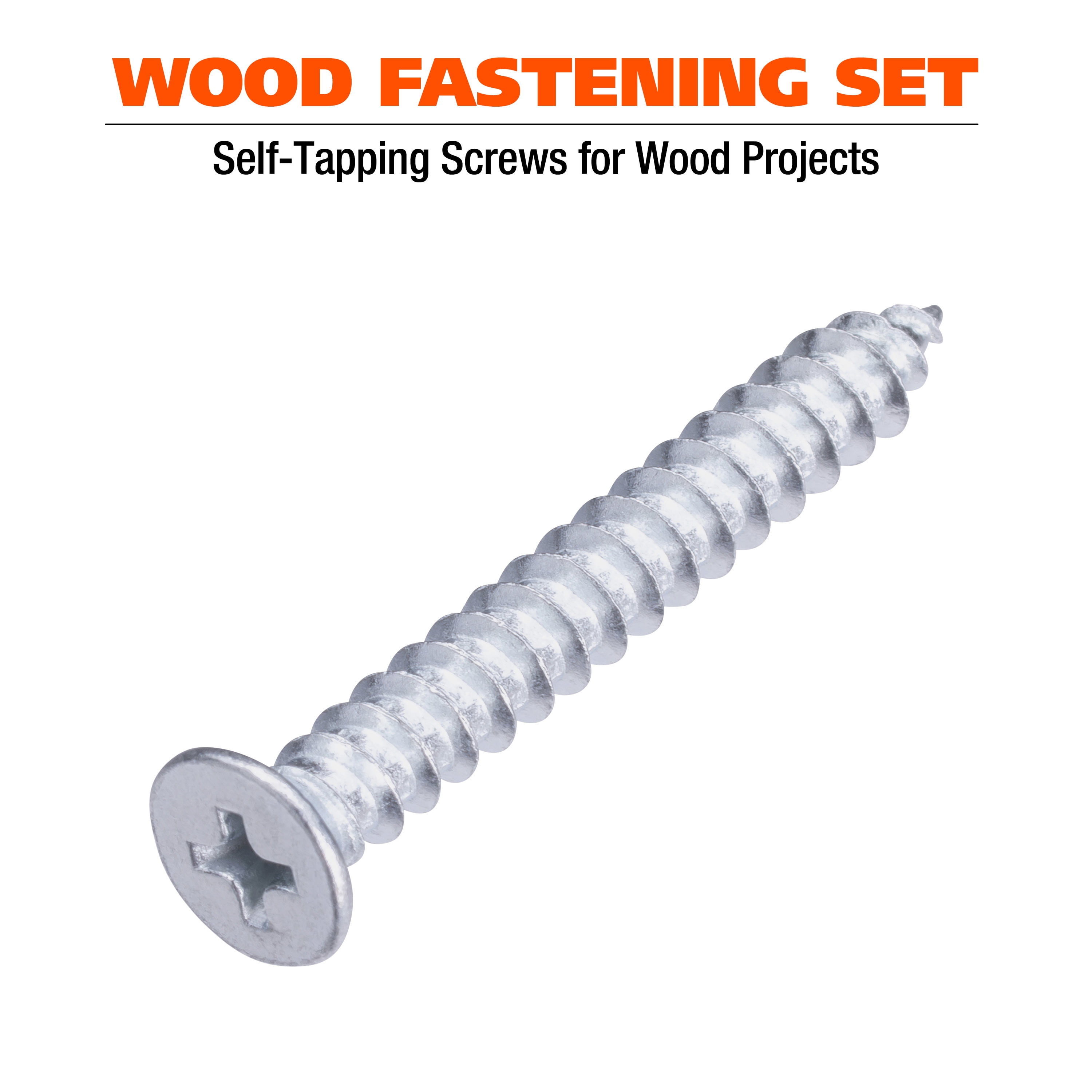 Great Neck Tools Self Tapping Wood Screw Assortment, 240 Piece Set