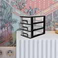 thumbnail image 4 of Luxshiny Mueble De Almacenaje Con Cajones De Plástico Negro Para Uso Doméstico Y Oficina, 4 of 8