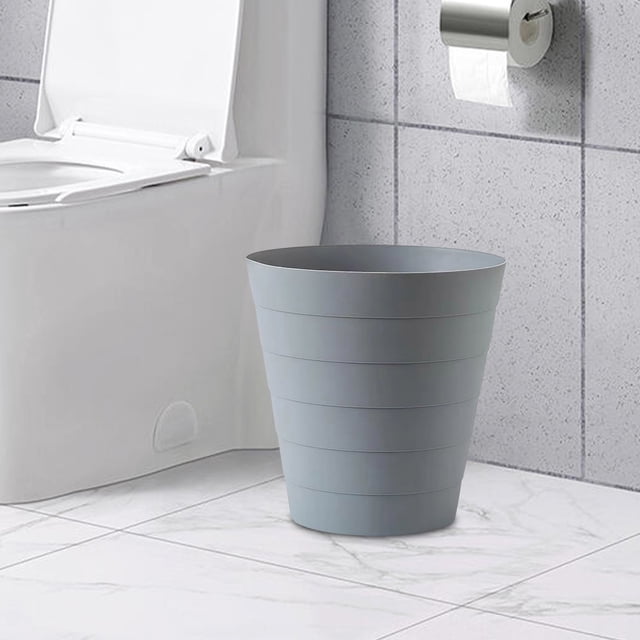 Bote De Basura Pequeño Con Tapa, Cesto De Basura De Plástico De 4 Galones Para Baño Y Oficina, Base Antideslizante Y Diseño De Fácil Limpieza, Ideal Para Dormitorios, Habitaciones Y
