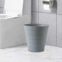 Small Round Plastic Trash Can | 2-Gallon Office & Bathroom Wastebasket | Multiple Colors for Bedroom, Kitchen & Dorm | Space-Saving Design