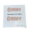 thumbnail image 6 of Press on Nails Extra Short Square , Simple style pure handmade nail ,art pearl style, high-grade temperament ,whitening short square gentle style ,，Handmade Gel Fake Nails, 6 of 9