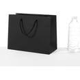 thumbnail image 5 of SHIPKEY 20 Pcs Large Paper Bags, 14x5x10 inches Black Packings for Perfumes, Clothes and Shoes Storage, 5 of 7