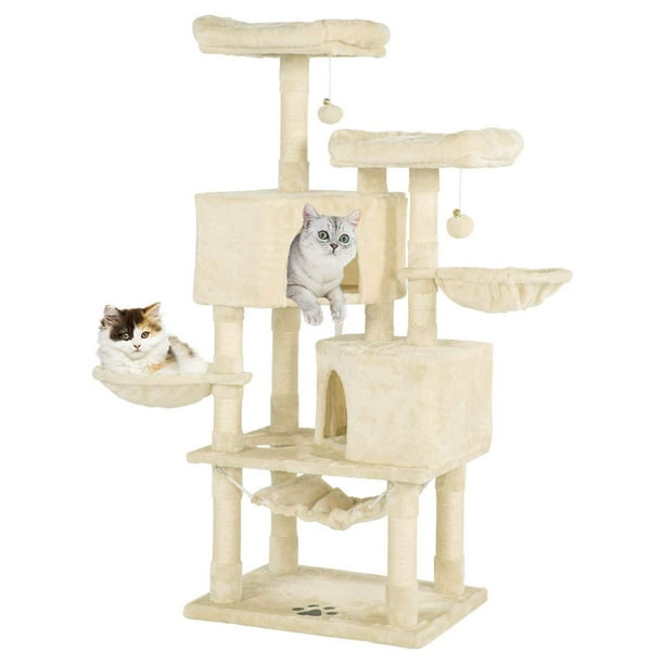 Erommy MultiLevel Cat Tree Tower Condo with Cat Scratching Post Cozy
