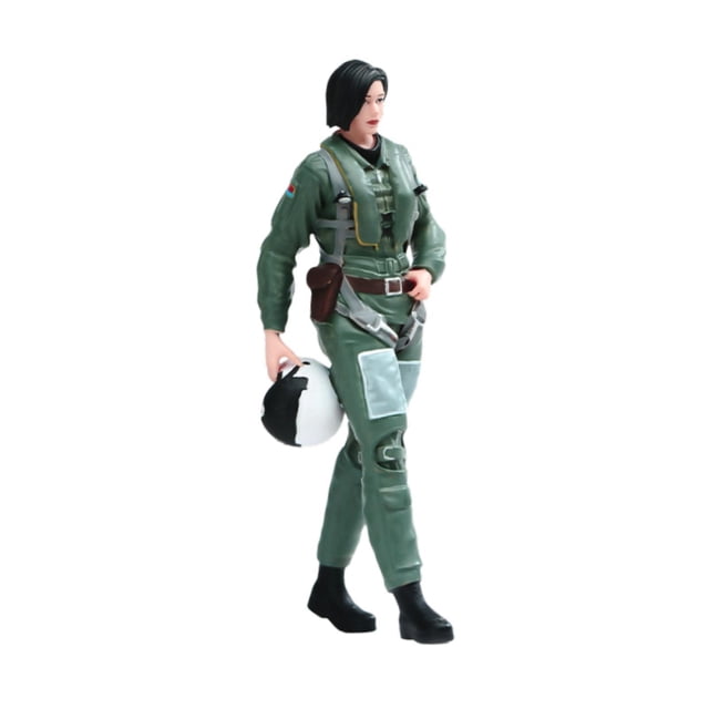FashionCha 1:24 Officer Figure Micro Scene Model for Dollhouse Accessory Gift DIY Project Female