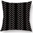thumbnail image 4 of Funda de Cojín Geométrica Líneas Simples en Blanco y Negro Almohada Decorativa para Sofá Cama Decoración de Dormitorio 45X45 Cm, 4 of 5