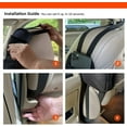 thumbnail image 5 of Luckybay Car Seat Side Organizer, Auto Seat Storage Hanging Bag, Phones, Drink, Stuff Holder with Mesh Pocket for Cars, SUV & Truck (1 Pack), 5 of 9