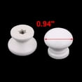thumbnail image 2 of Uxcell Home Room Wood Round Door Wardrobe Closet Handle Pull Knob White 24 x 22mm 11pcs, 2 of 4