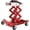 red, variant on 450 LBS Low Profile Transmission Jack - Heavy-Duty Auto Repair Lift with 7-23 Inch Height Range, 2M Safety Straps & 4 Brake Wheels for Safe, Smooth Repairs - Red