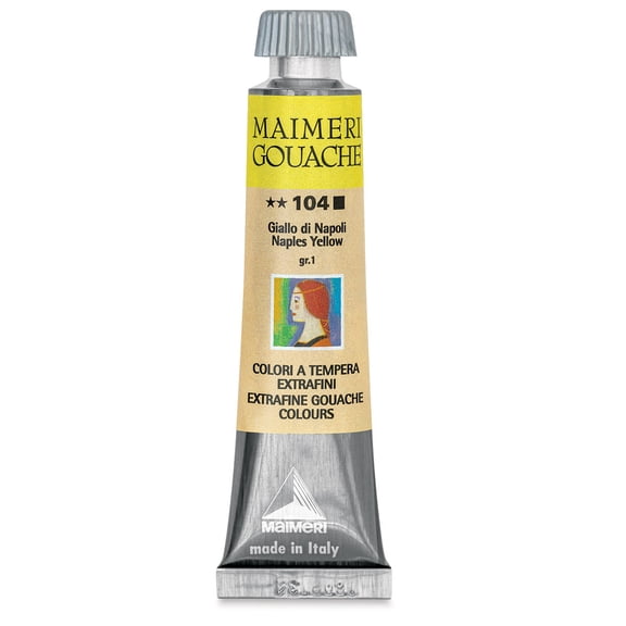 Maimeri Artist Gouache - Naples Yellow, 20 ml  tube