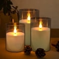 thumbnail image 1 of Recargable Velas Led Sin Llama, plastico Realista Velas de Pilar Sin Llama con Control Remoto, 3pcs Velas Electricas para San Valentín, Navidad, Halloween, Cumpleaños, Hogar Festivales Decoración, 1 of 7