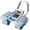 Blue, variant on Automatic Rebound Ab Roller Wheel with Elbow Support & 4-Wheel Design - Core Exercise Equipment for Home Gym, Abdominal Workout Machine for Men/Women, Belly Fat Burner,Portable Fitness Roller Wheel