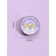 thumbnail image 2 of Men's Cartoon Dog Design Round Brooch, For Jewelry Gift And Party, 2 of 3