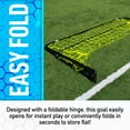thumbnail image 3 of Franklin Sports Backyard Portable Soccer Goal - Competition Folding Steel Soccer Goals - Easy Assembly Practice + Training Soccer Net - Small Foldable Outdoor Soccer Goal - 5' Feet x 10' Feet - Black, 3 of 7