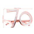 thumbnail image 3 of SHISUYAN Numeric Birthday Eyeglasses 70th Birthday Party Eyewear Photo Booth Prop, 3 of 8