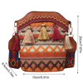 thumbnail image 3 of CAIXIA Crossbody Bags With Adjustable Straps Womens Korean Bohemian Fringe Woven Crossbody Bag, Lightweight Fashion Casual Shoulder Purse, 3 of 5