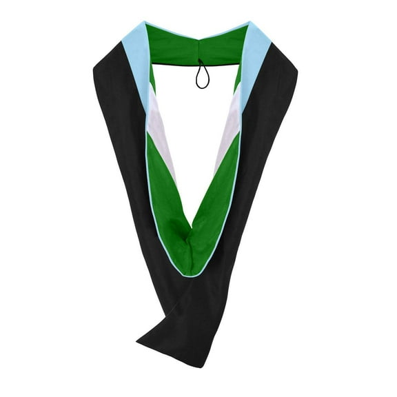 Endea Graduation Masters Hood For Education, Counseling  Guidance, Arts in Education - Light Blue/Green/White
