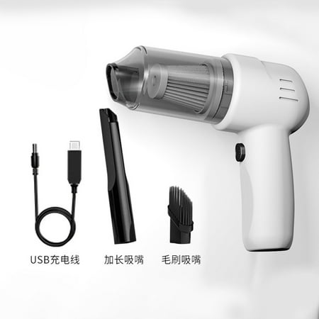 

Car Vacuum Cleaner Mini Vacuum Portable Handheld Vacuum Cleaner 9000Pa Wet & Dry Car Vacuum for Pet Home Office (White)