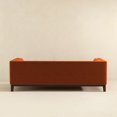 thumbnail image 4 of 3 Seat Mid-century Modern Velvet , Burnt Orange - Soft Upholstery In Burnt, Long-lasting Durability, 4 of 5