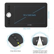 XP-PEN CR Deco 02 Digital Graphics Drawing Tablet Drawing Pen Tablet with Battery-Free Passive Stylus and 6 Shortcut Keys (8192 Levels Pressure)