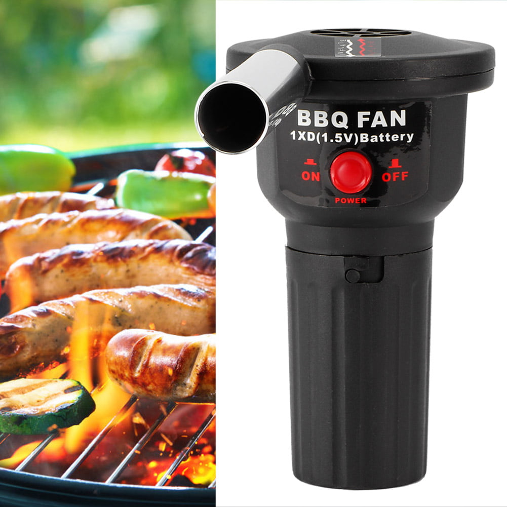 1XOutdoor barbecue essential Electricity BBQ Picnic Barbecue Fan Air Blower 