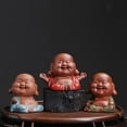 thumbnail image 2 of MesaSe Tea Table Decoration Eye-catching Creative Collectible Mini Monk Decor Figurine for Home, 2 of 8