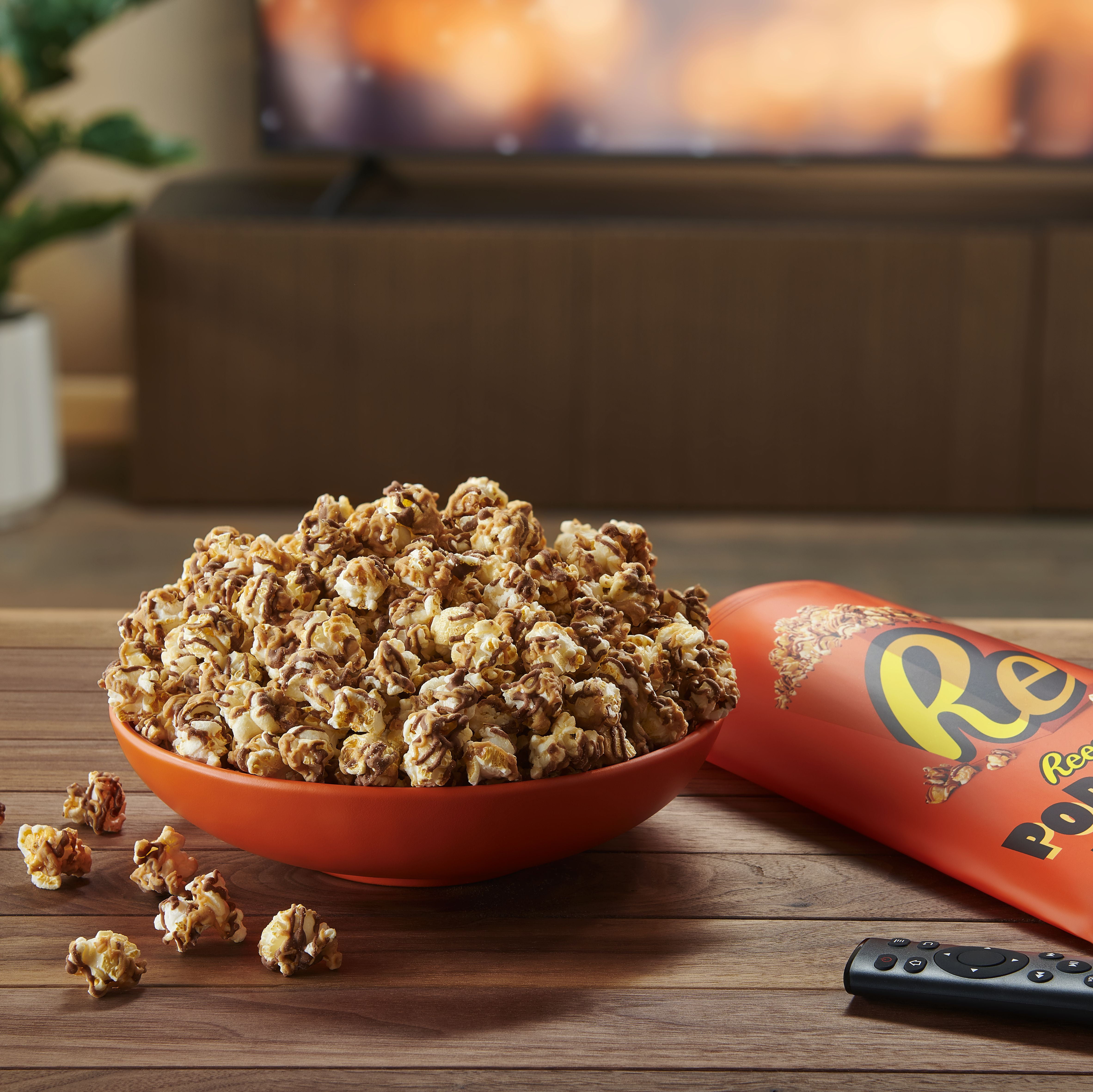 Reese's Peanut Butter Chocolate Drizzled Popcorn, 5.25 oz Sharing-Size Bag pack of 2