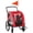 Red 623, variant on Dog Stroller, Aosom 2-in-1 Pet Bike Trailer for Small Dogs, Road-Visibility Bicycle Stroller, Weather-Strong Bike Wagon Trailer Sidecar Attachment, Red, Red Pet Strollers,Steel Dog Strollers