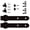 Accessories, variant on Industrial Fashion Black Sliding Barn Gate Track Set with Quick Arrange for Telecommute and Commercial Use