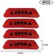 thumbnail image 1 of 4 Uds tiras abiertas fluorescentes automotrices, pegatinas de atributos impermeables reflectantes seguridad de conducción nocturna ShuxiuWang 8390614799301, 1 of 1