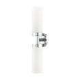 thumbnail image 2 of Livex Lighting Aero 2-Light Glass/Metal ADA Vanity Sconce in Polished Chrome, 2 of 14