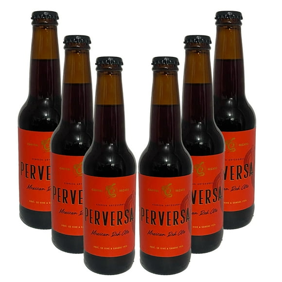 Six Pack Cerveza Capital Pecado Perversa Mexican Red Ale 355 Ml Artesanal
