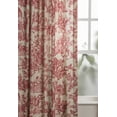 thumbnail image 3 of Maison d' Hermine Curtains 100% Cotton Single Panel Curtain 50 Inch x 108 Inch Easy Hanging with a Rod Pocket & Loop for Bathroom, Coffee Shop & Living Rooms, The Miller - Red - Spring/Summer, 3 of 4