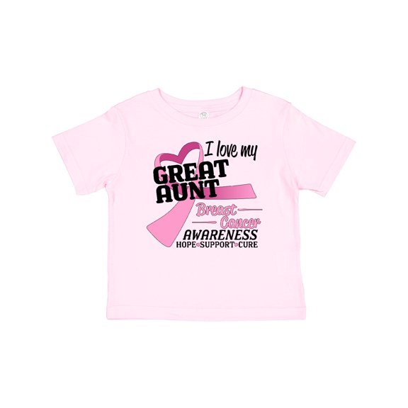 Inktastic I Love My Great Aunt-breast Cancer Awareness Boys or Girls Baby T-Shirt