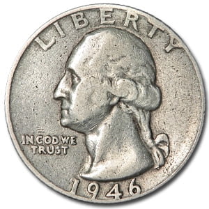 1946 Washington Quarter Good/XF