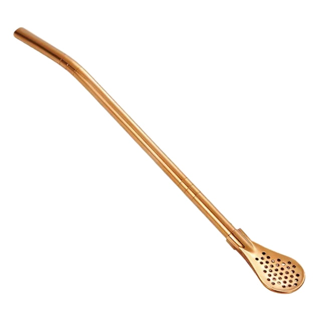 Vaisselle de Cuisine Cuillère à Paille Double Usage Cuillère à Mélanger pour Thé au Lait Café Cuillère à Thé Madai Cuillère Filtre à Paille Détachable, Vaisselle de Cuisine