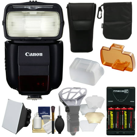 Canon Speedlite 430EX III-RT Flash with Softbox + Bounce Diffuser + Batteries & Charger + Accessory Kit for Rebel T6, T6i, T7i, T6s, EOS 77D, 80D, 7D, 6D, 5D Mark II III (Canon Speedlite 430ex Ii Flash Unit Best Price)